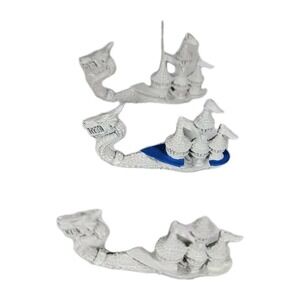 Games Workshop Warhammer Man O' War Bloodbowl Dark Elf Doomreavers RARE OOP